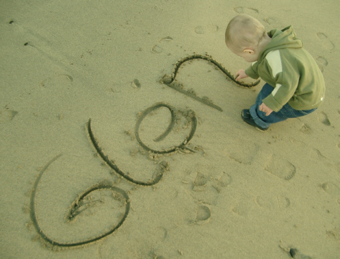 Glen mit Übergangs-Schreibutensilien